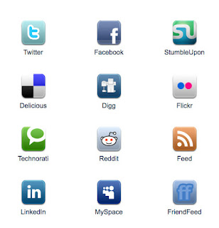 Horizontal Floating Social Sharing Media Buttons/Bar Widget for Blogspot Blogger 